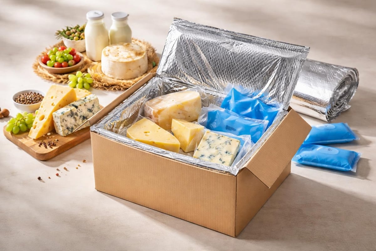 Käseversand mit Kühlsystem