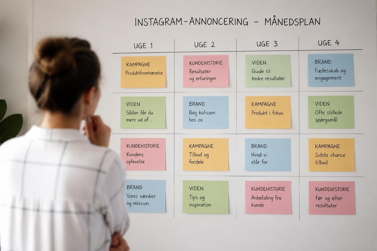 Instagram content calendar