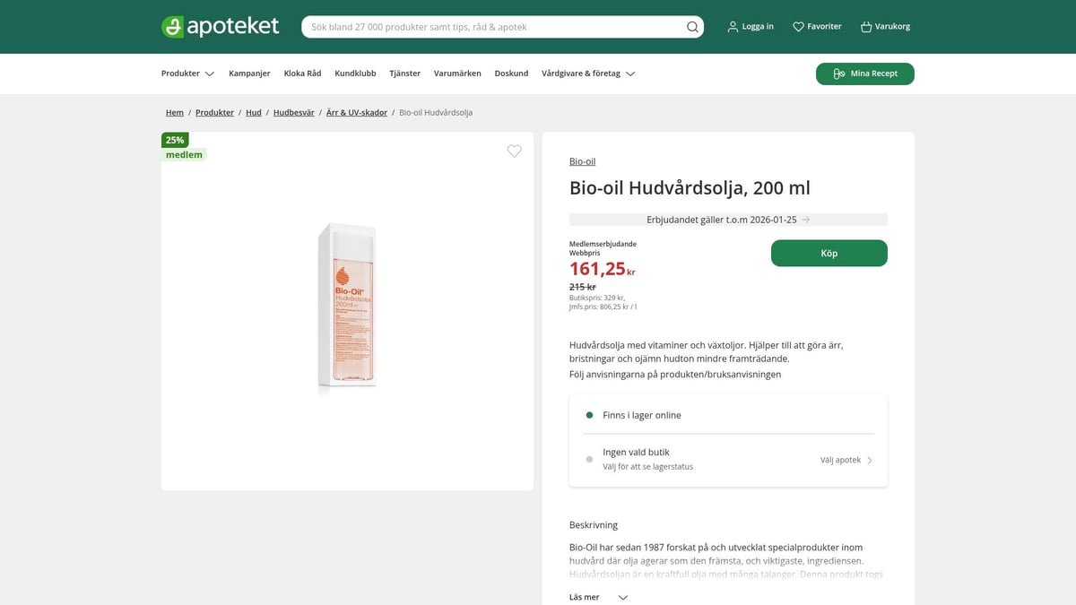 7 parasta voidetta kuivalle iholle 2026 – parhaat vinkit silkkisen pehmeälle iholle - Bio-Oil ihonhoitoöljy, 200 ml – Öljypohjainen ravinto erittäin kuivalle iholle