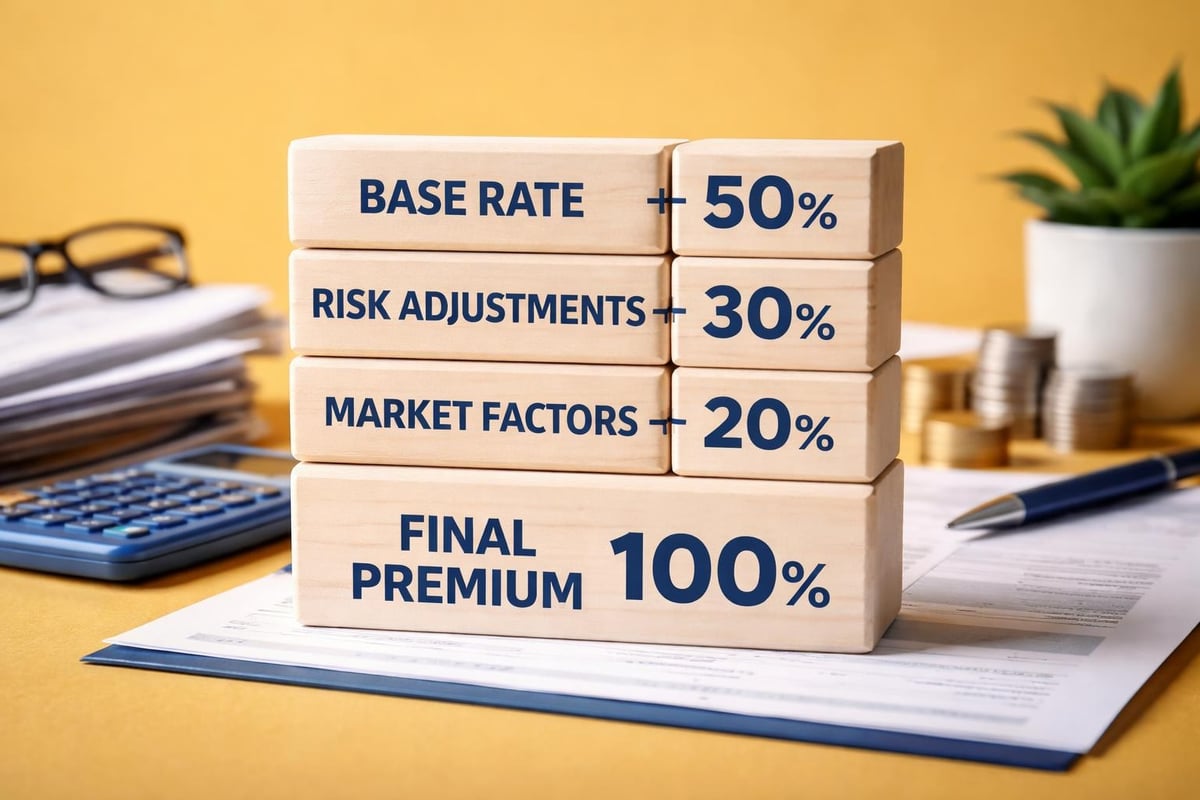 Premium calculation factors infographic