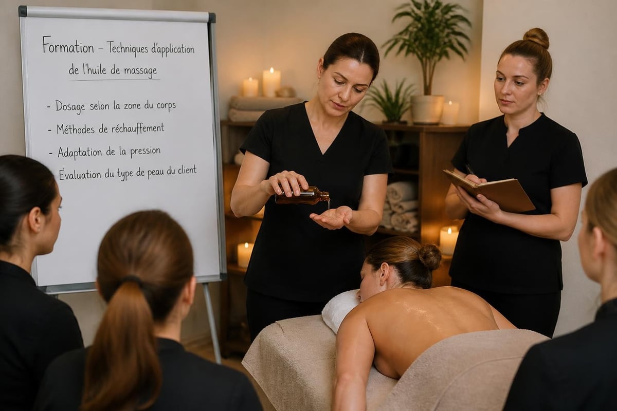Massage oil professional training