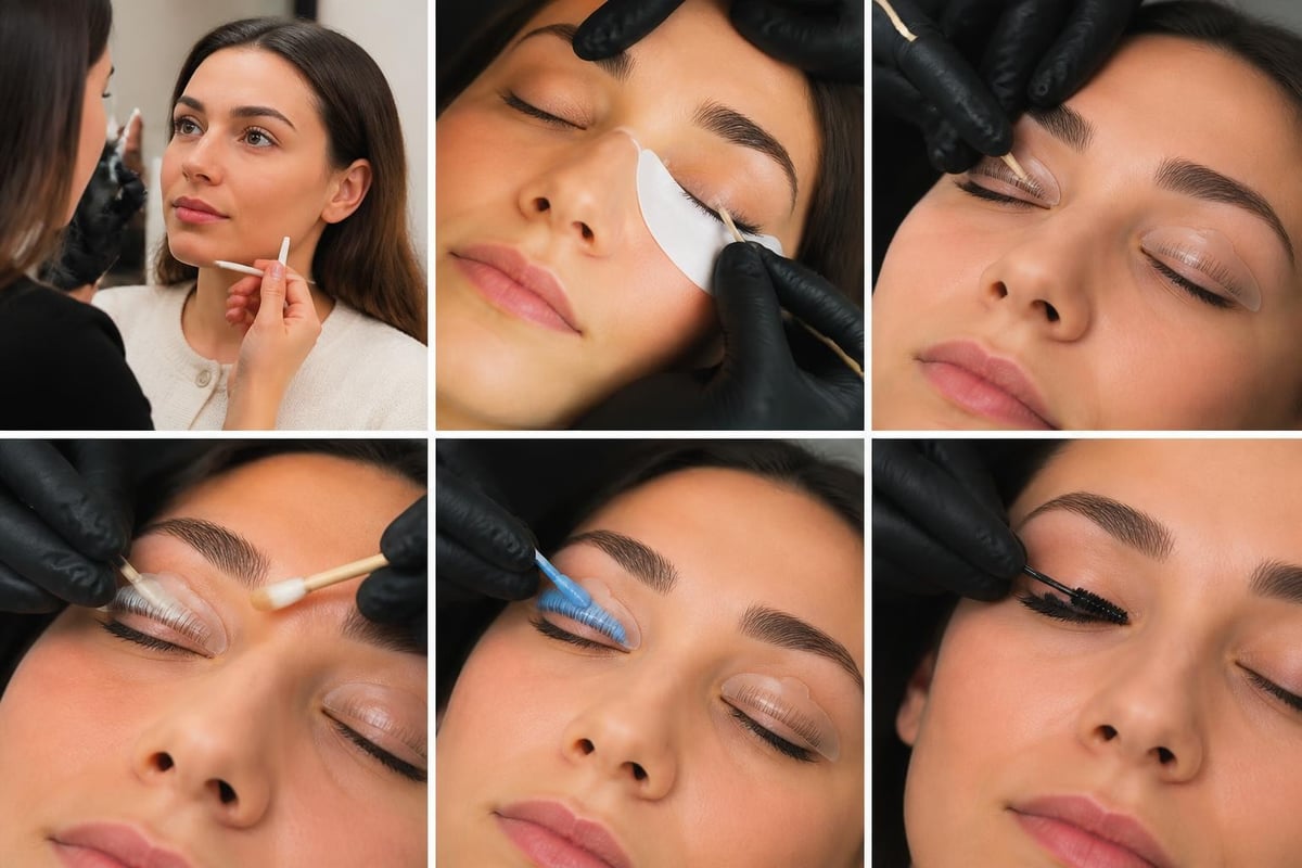Top Alternatives to Lash Extensions for Beautiful Lashes 2 Lash lift procedure steps