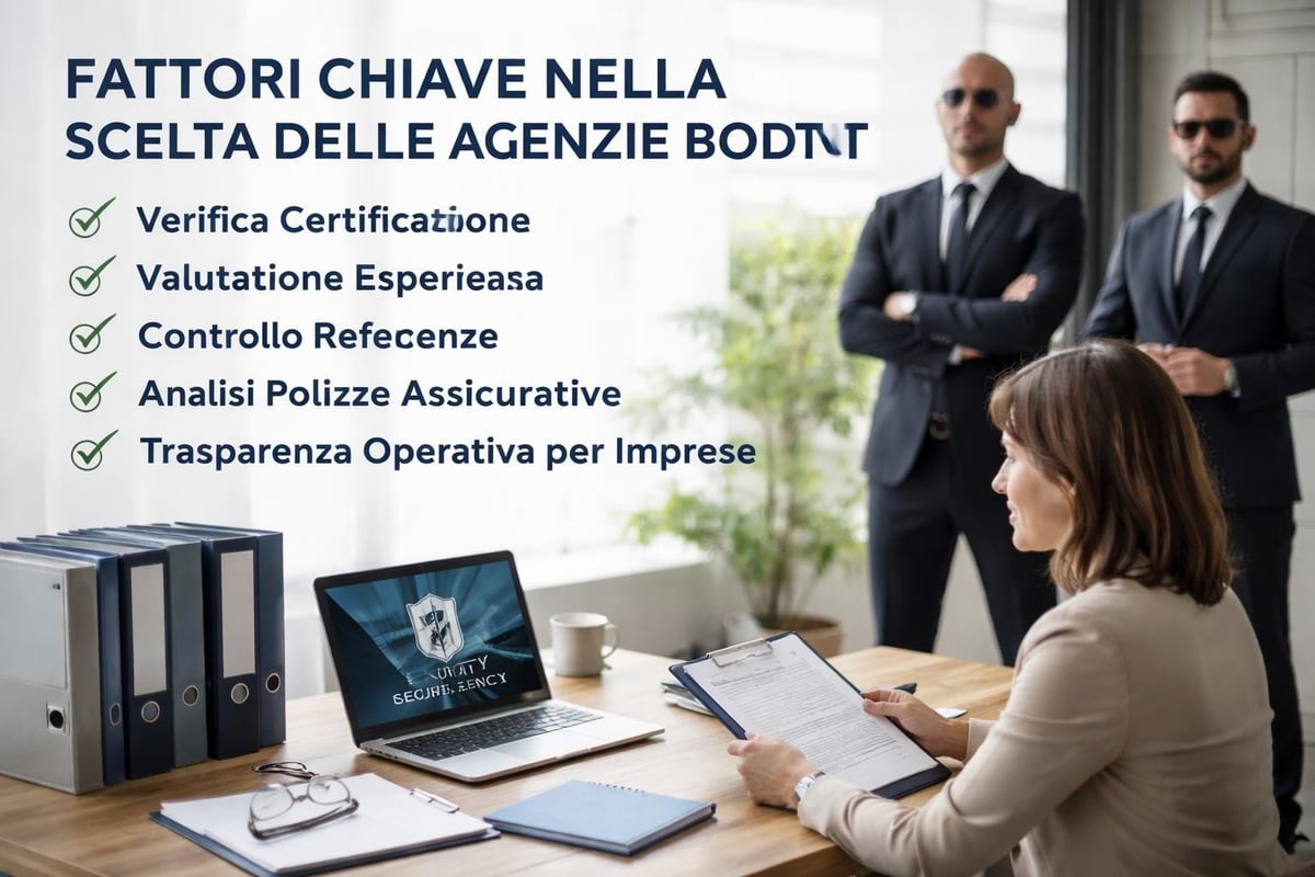 Criteri di selezione agenzia bodyguard