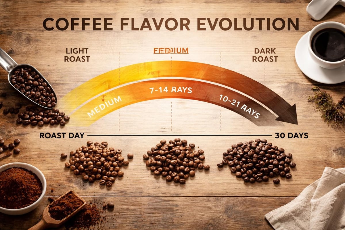 Coffee freshness timeline