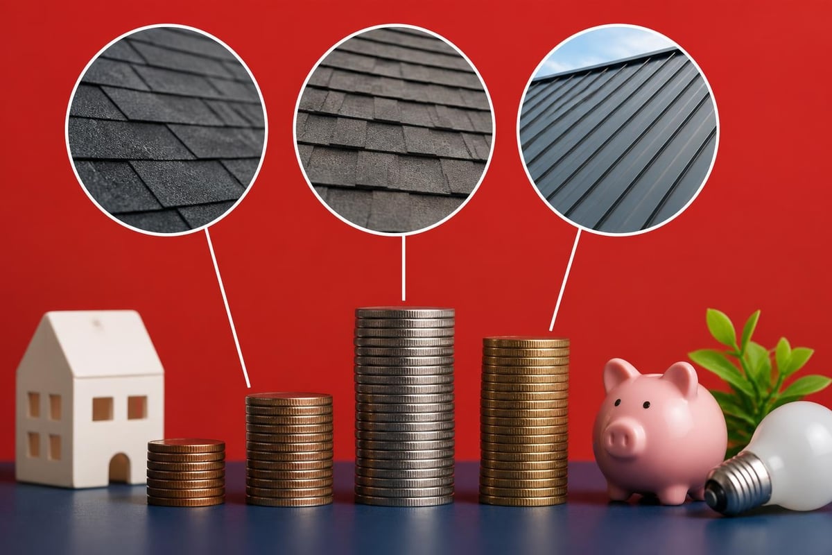 Lifetime cost comparison of roofing materials