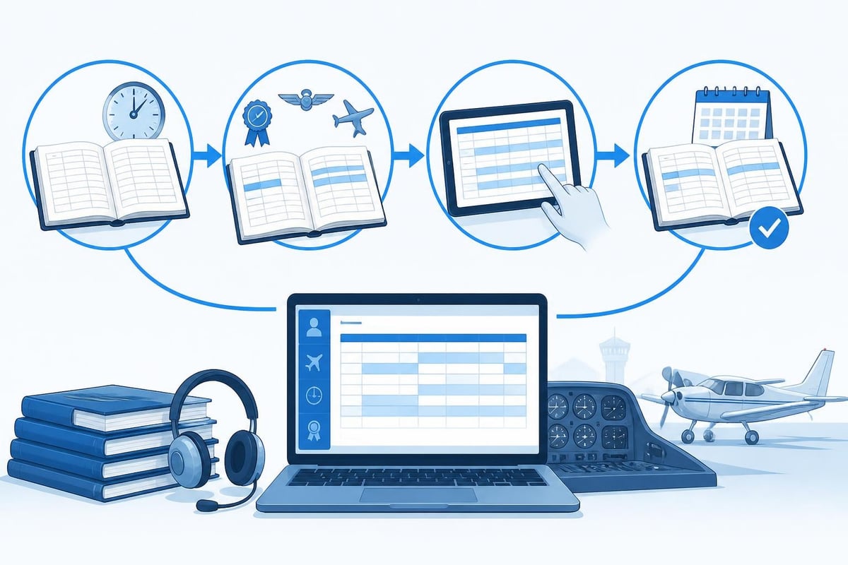 Migration steps from paper to electronic logbook