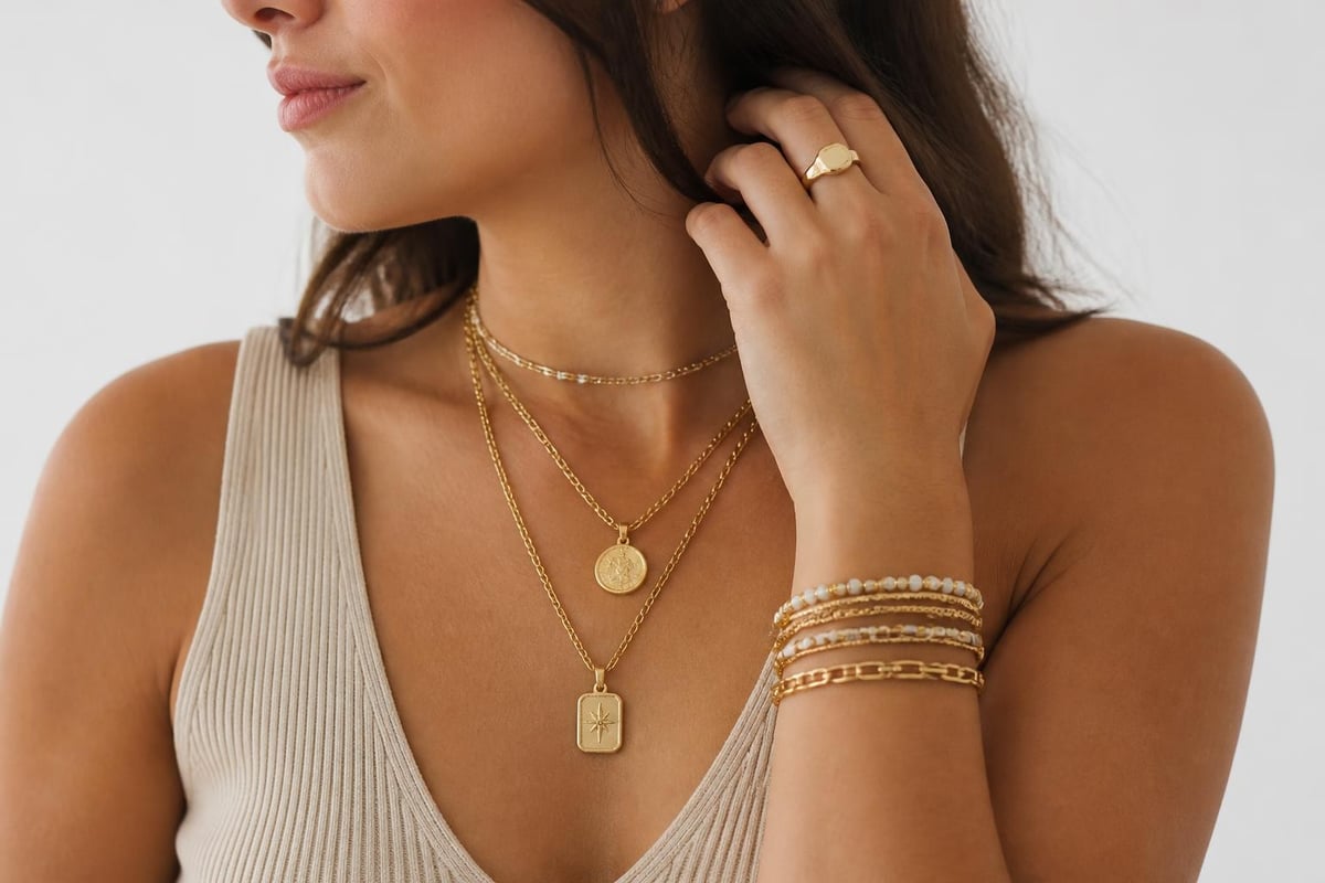 Jewelry layering strategy