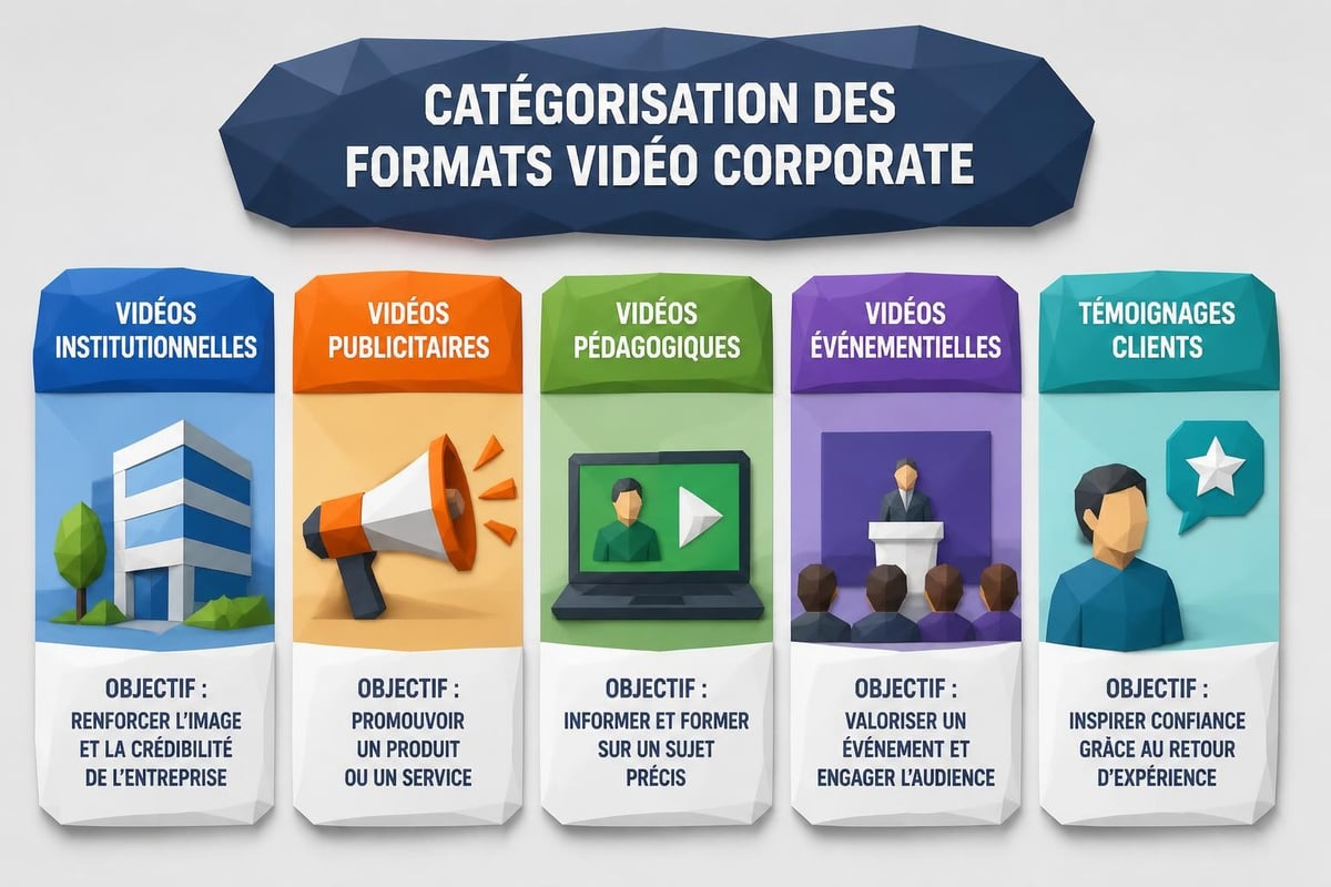 Types de vidéos d'entreprise