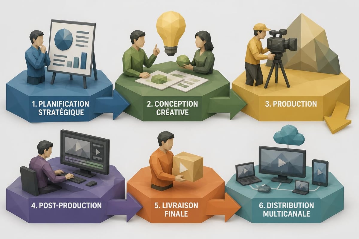 Étapes de production vidéo