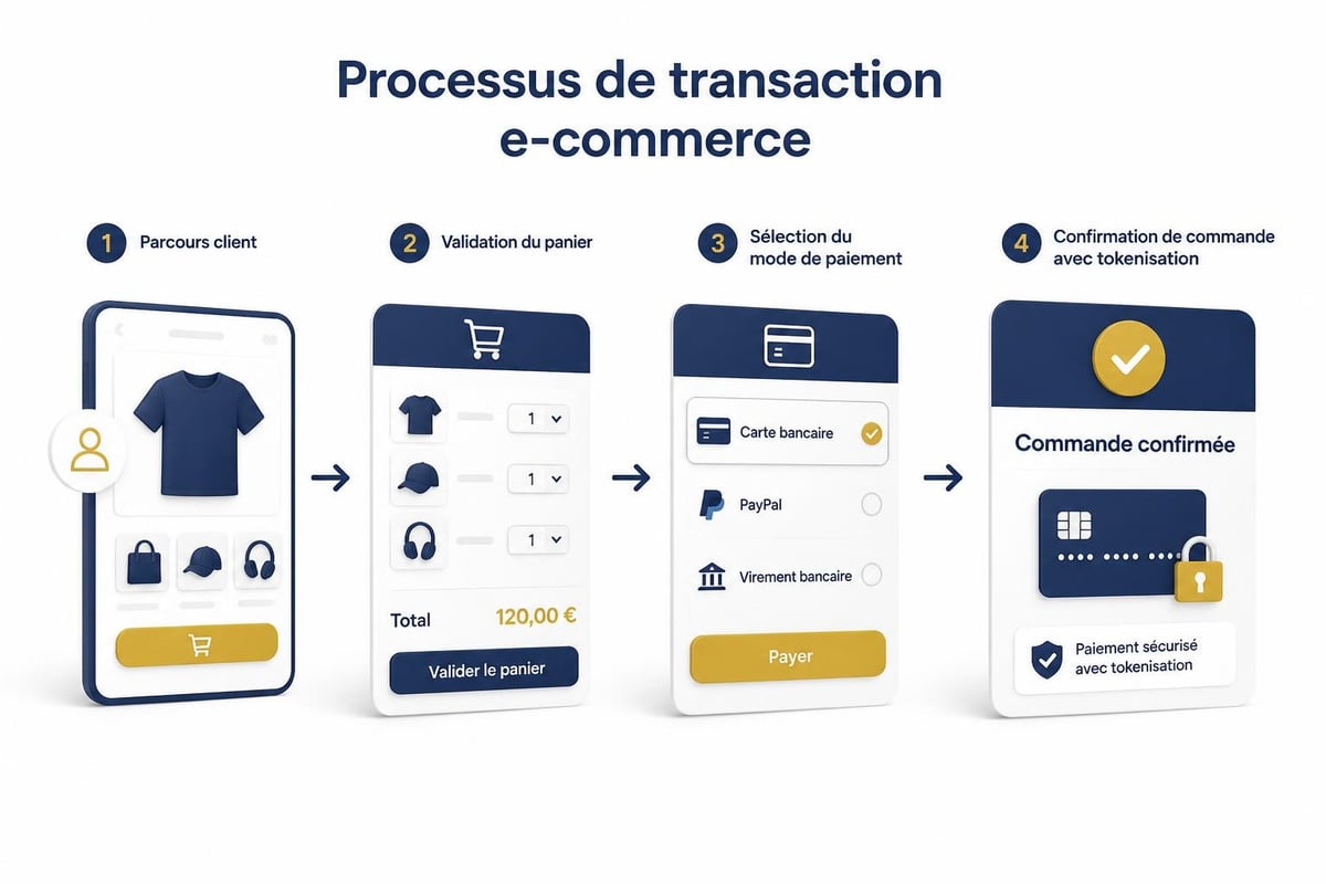 Flux de paiement sécurisé WooCommerce
