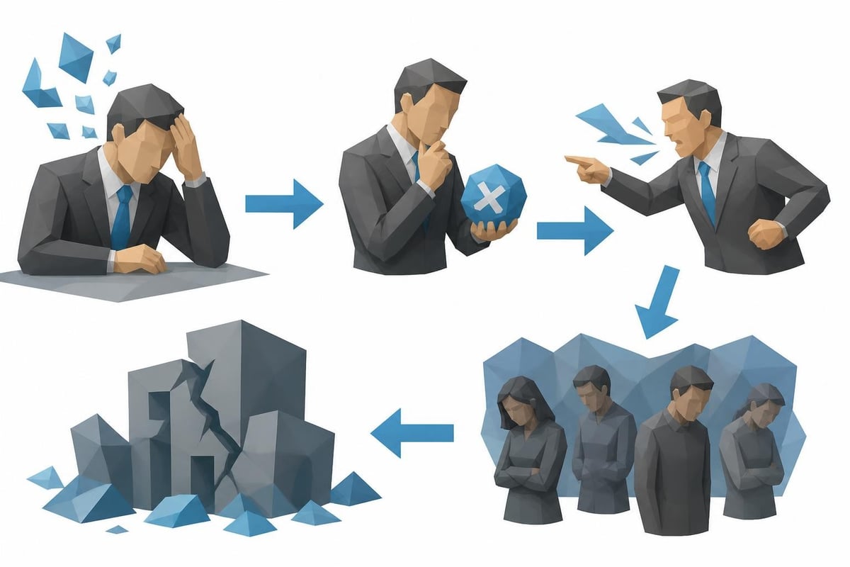 Executive burnout cascade
