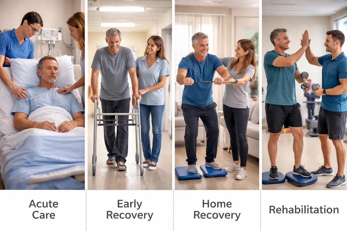 Recovery timeline phases