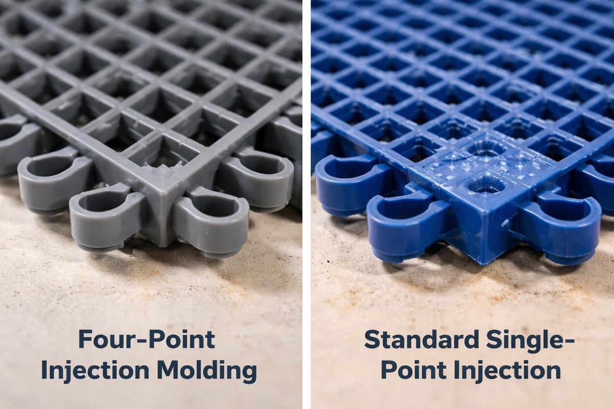 Swisstrax four-point injection molding process