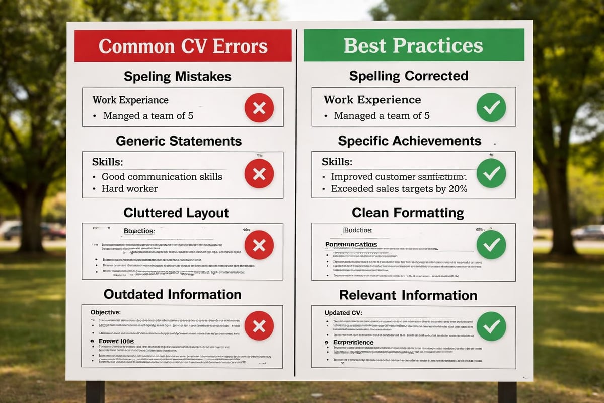 CV mistakes comparison