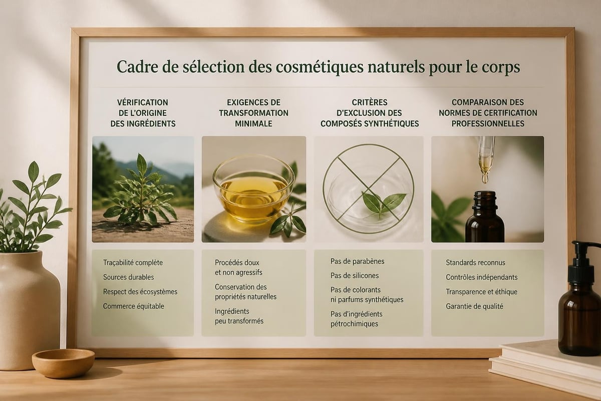 Critères de sélection cosmétique naturelle corps