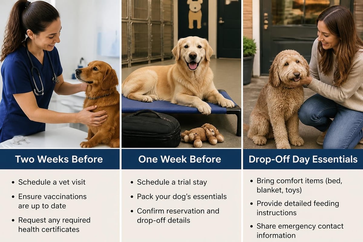 Dog boarding preparation checklist
