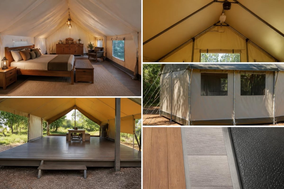 Lodge tent customization options