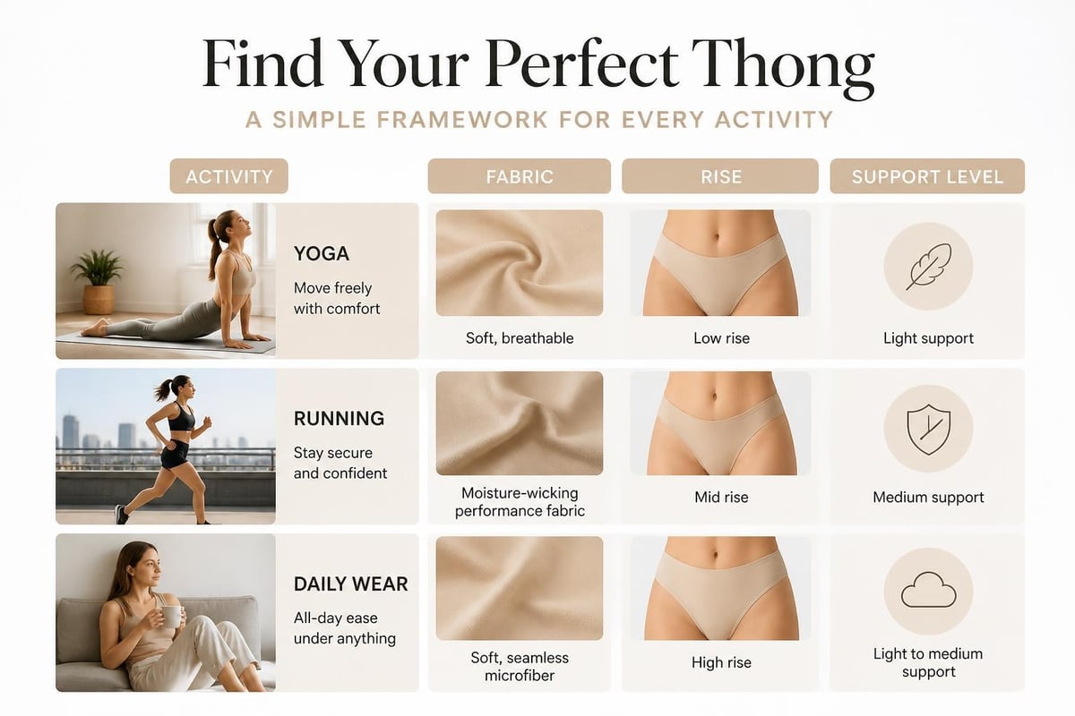 Activity-based thong selection