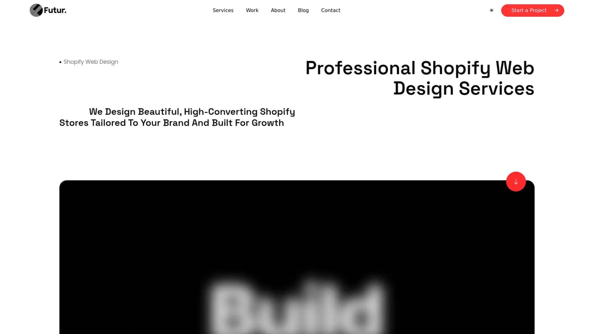Build Website with Shopify: The Expert Guide for 2026 - Shopify Web Design Services by Futur Media