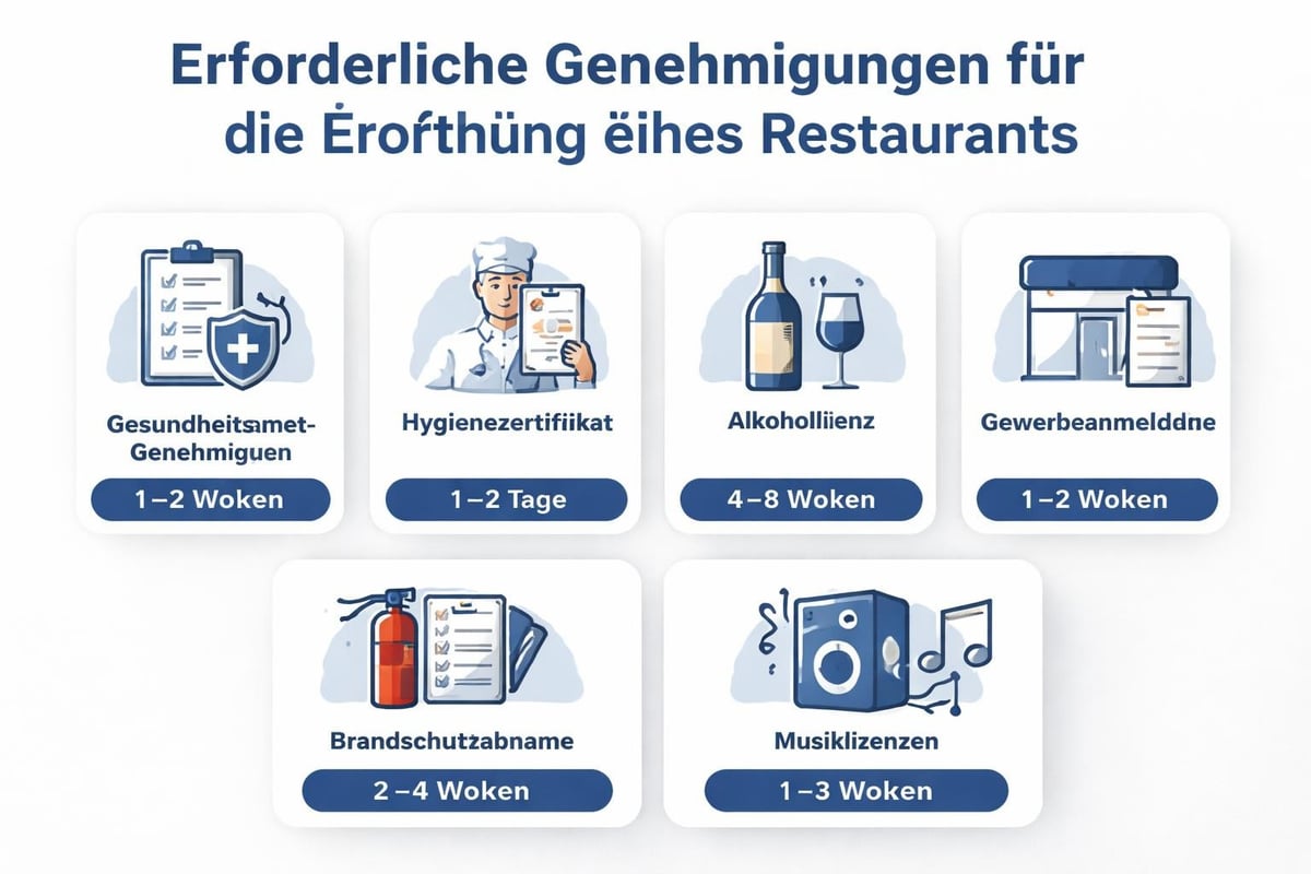 Behördliche Genehmigungen Restaurant