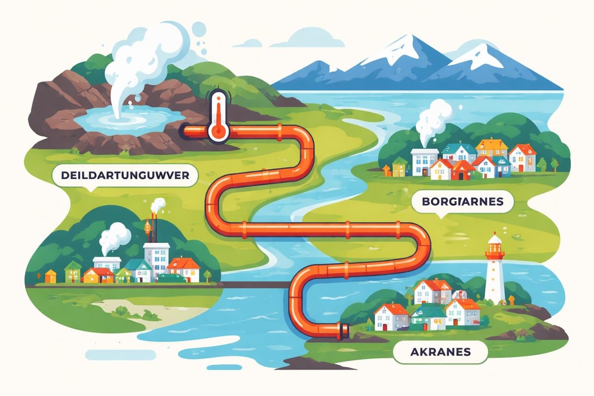 Geothermal energy distribution