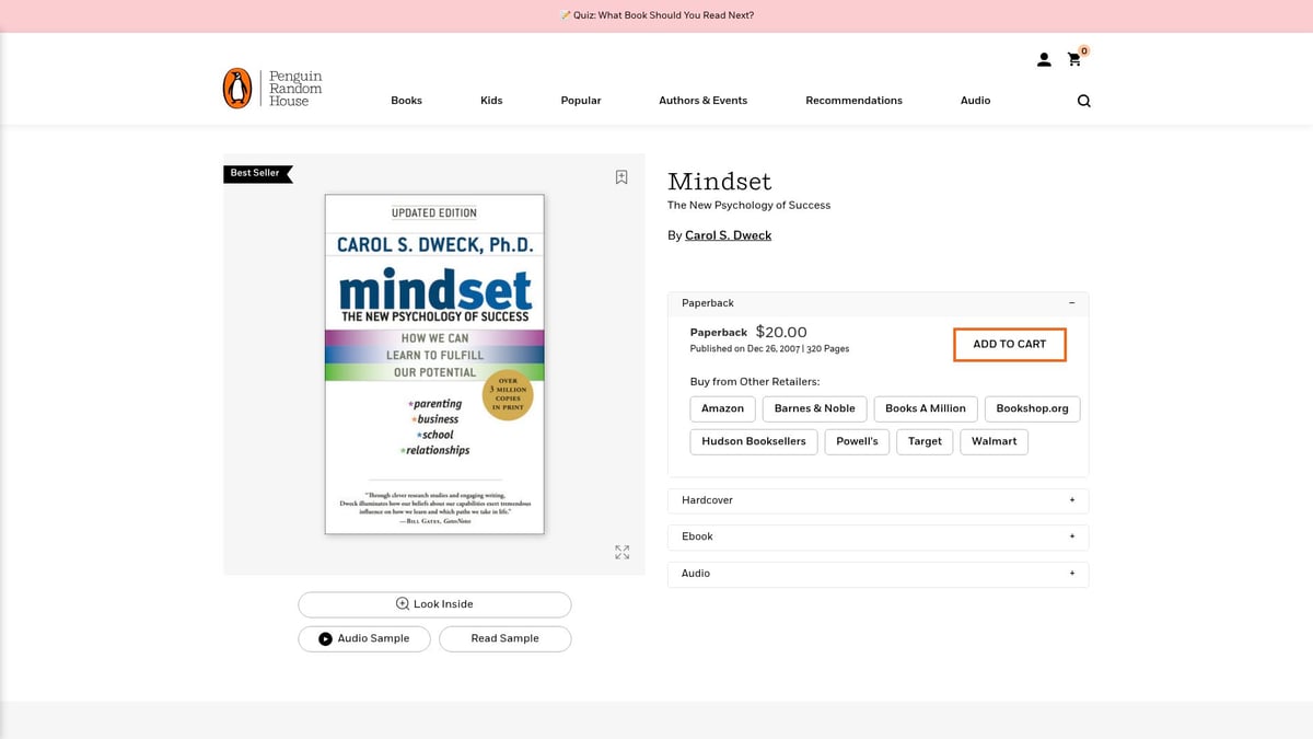 9 Essential Mind Improvement Books to Transform Your Thinking - Mindset: The New Psychology of Success by Carol S. Dweck