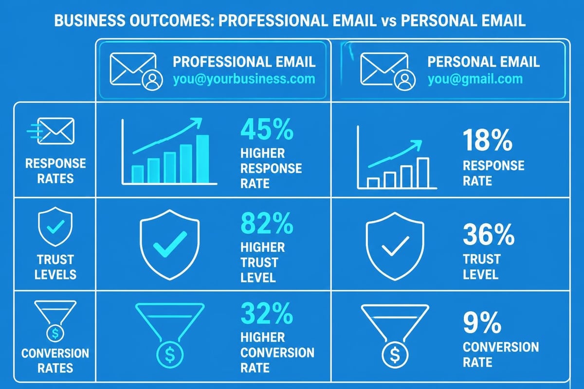 Professional email address benefits