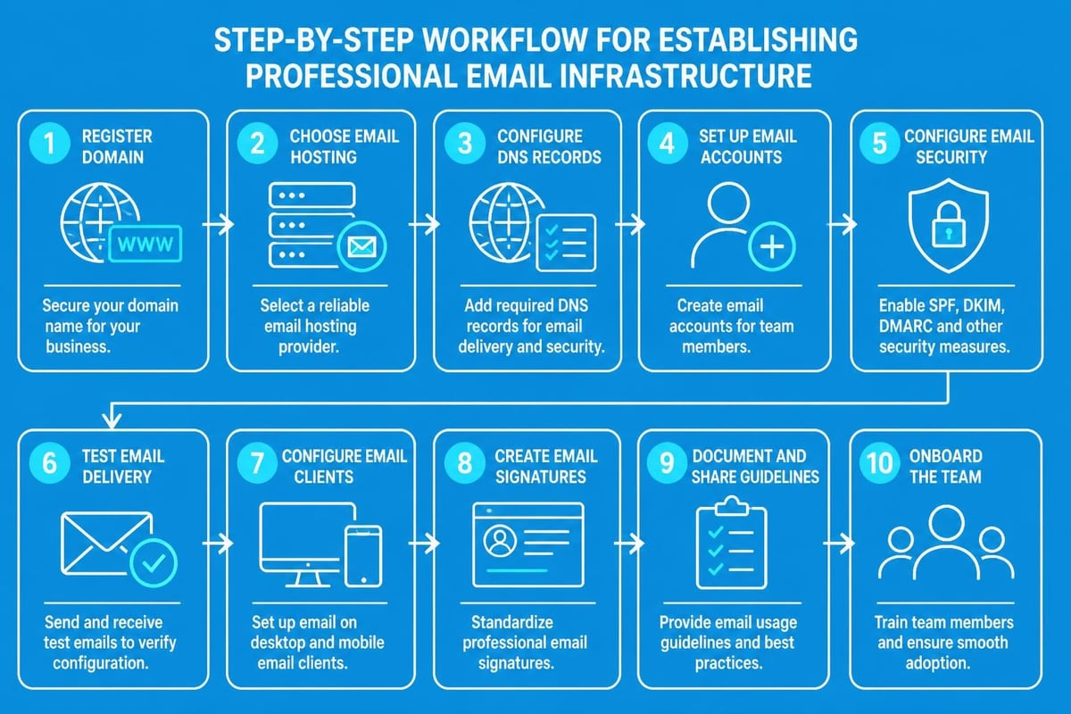 Email setup process