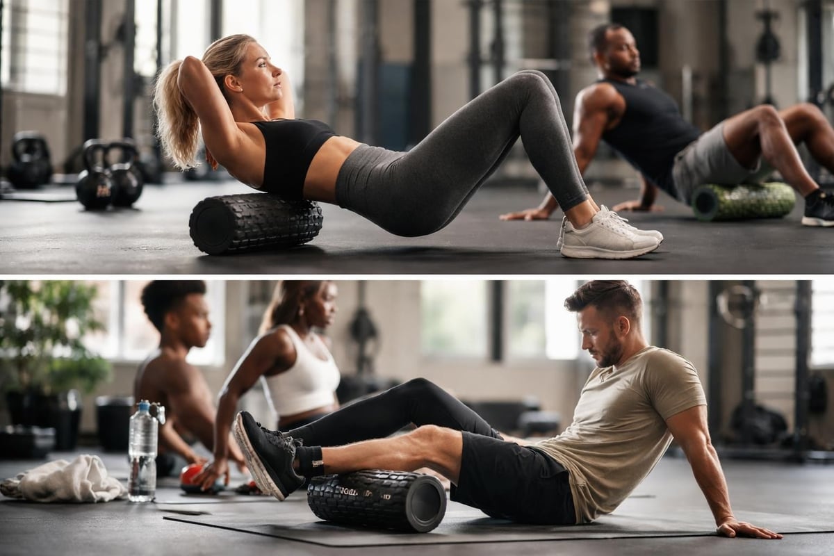 Pre and post workout foam rolling routines