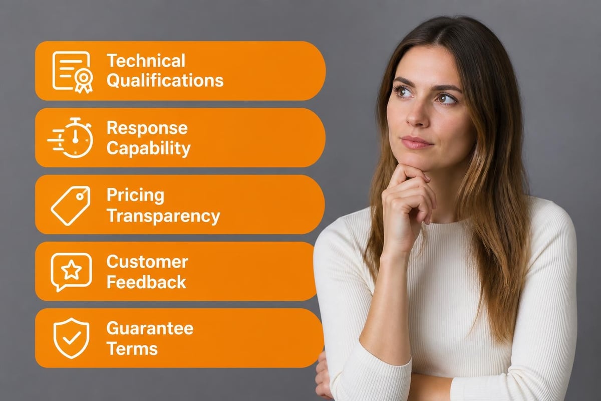 Service evaluation criteria