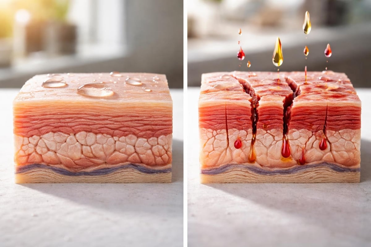 Skin barrier structure