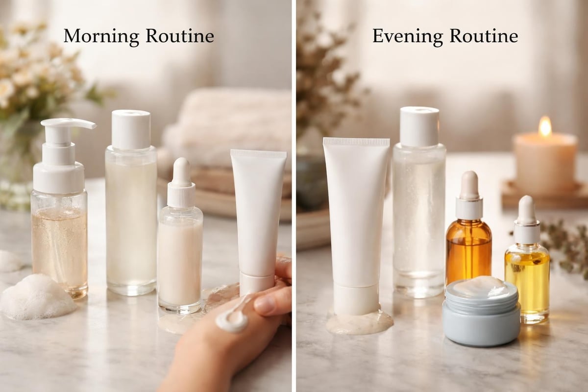 Sensitive skin routine steps