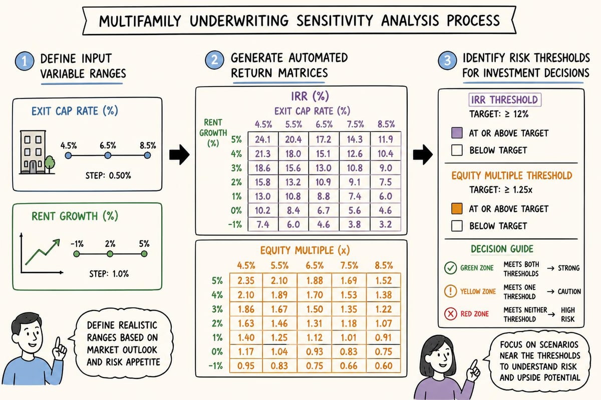 Sensitivity analysis workflow