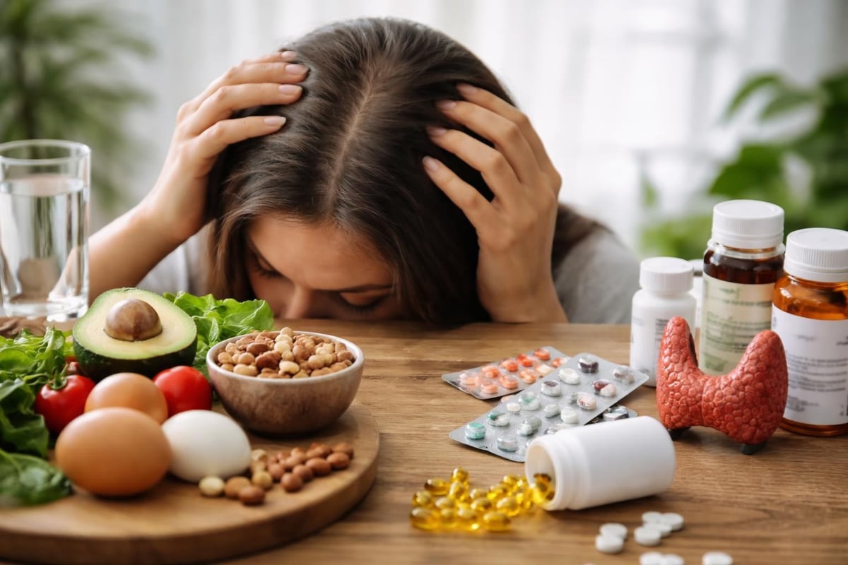 Medical factors contributing to hair loss