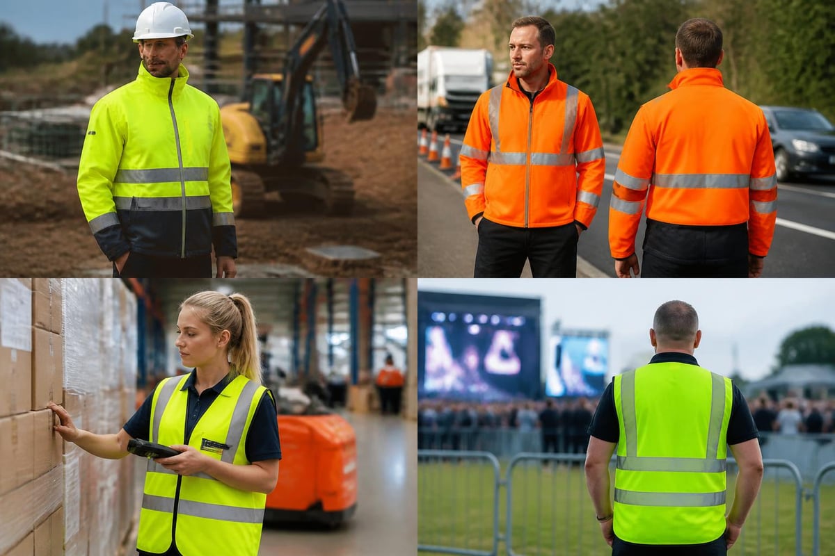 Industry-specific hi vis clothing applications