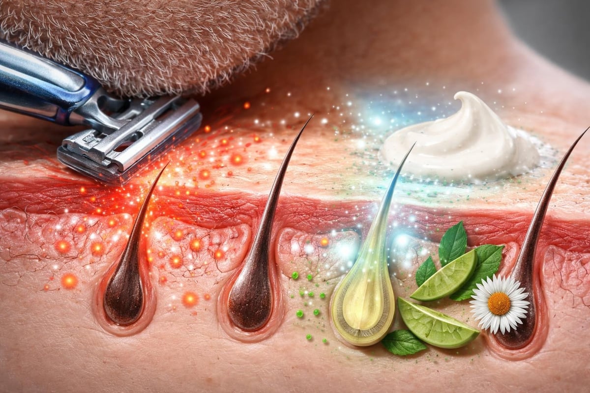 Sensitive skin shaving protocol