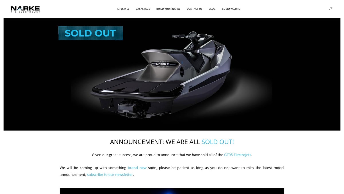 Motos de Agua Benidorm - 1765348881038 https narke com 7 Mejores Motos Para El Agua Que Debes Probar en 2026 - Narke GT95 Electrojet (Sostenible)