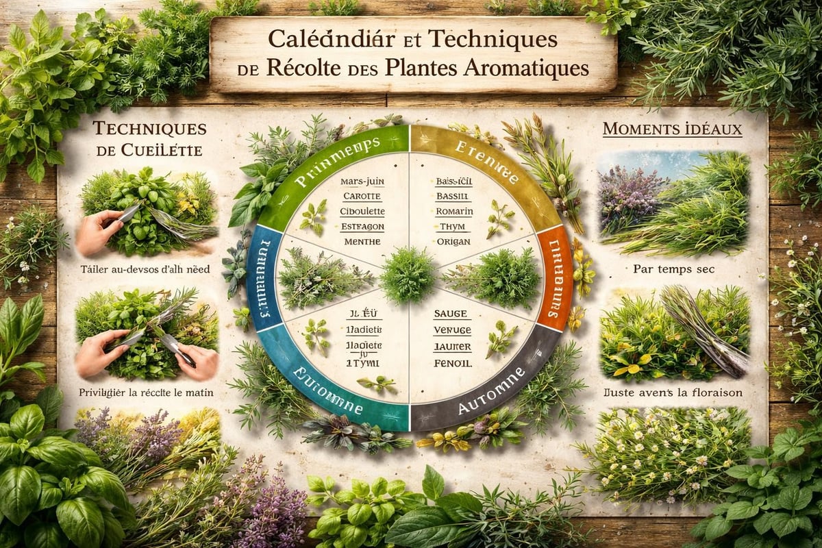 Récolte plantes aromatiques