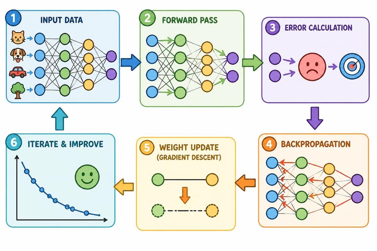 Neural network learning process