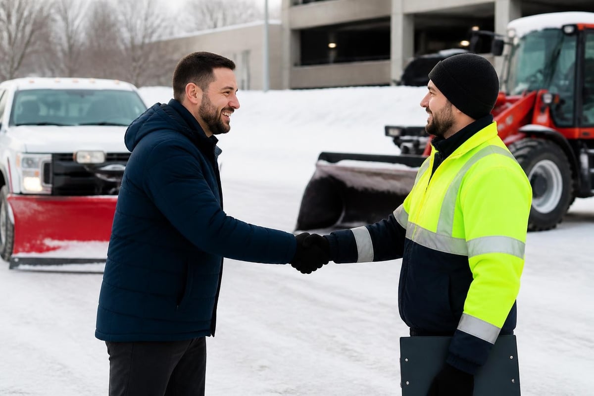 Snow removal contract structures