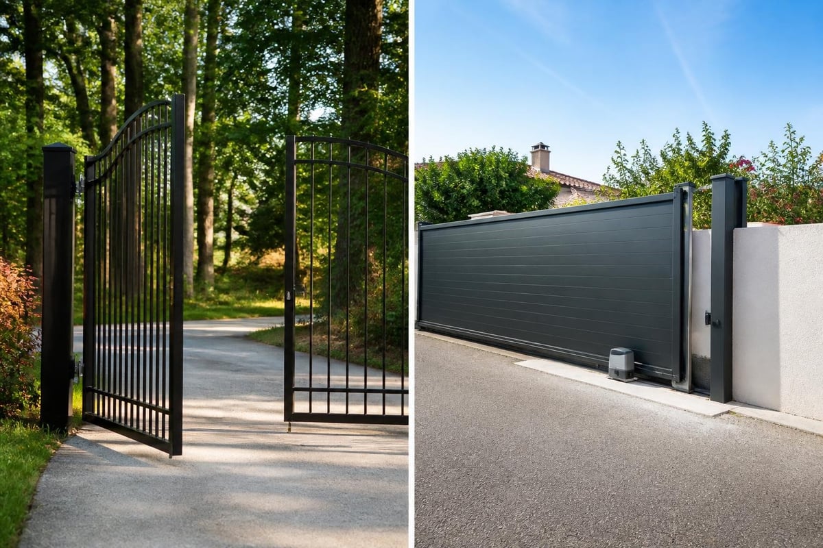 Swing versus sliding gate mechanics