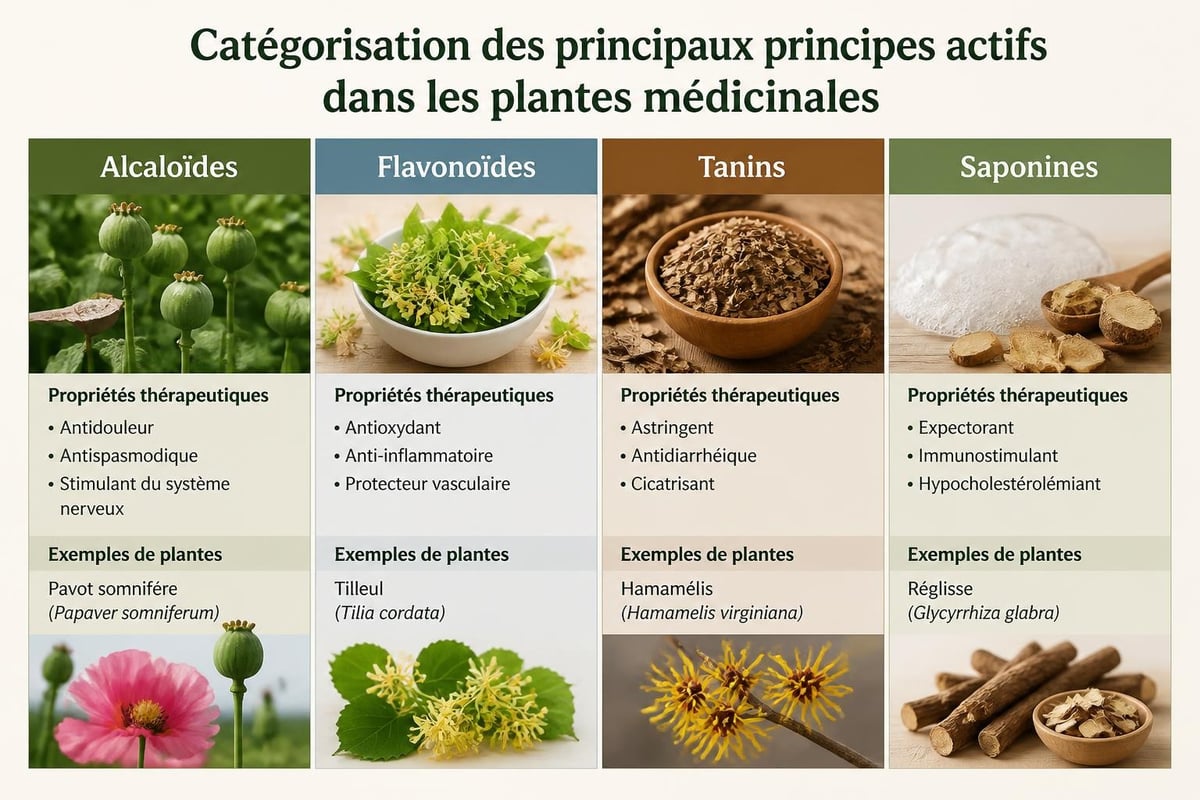 Principes actifs plantes médicinales