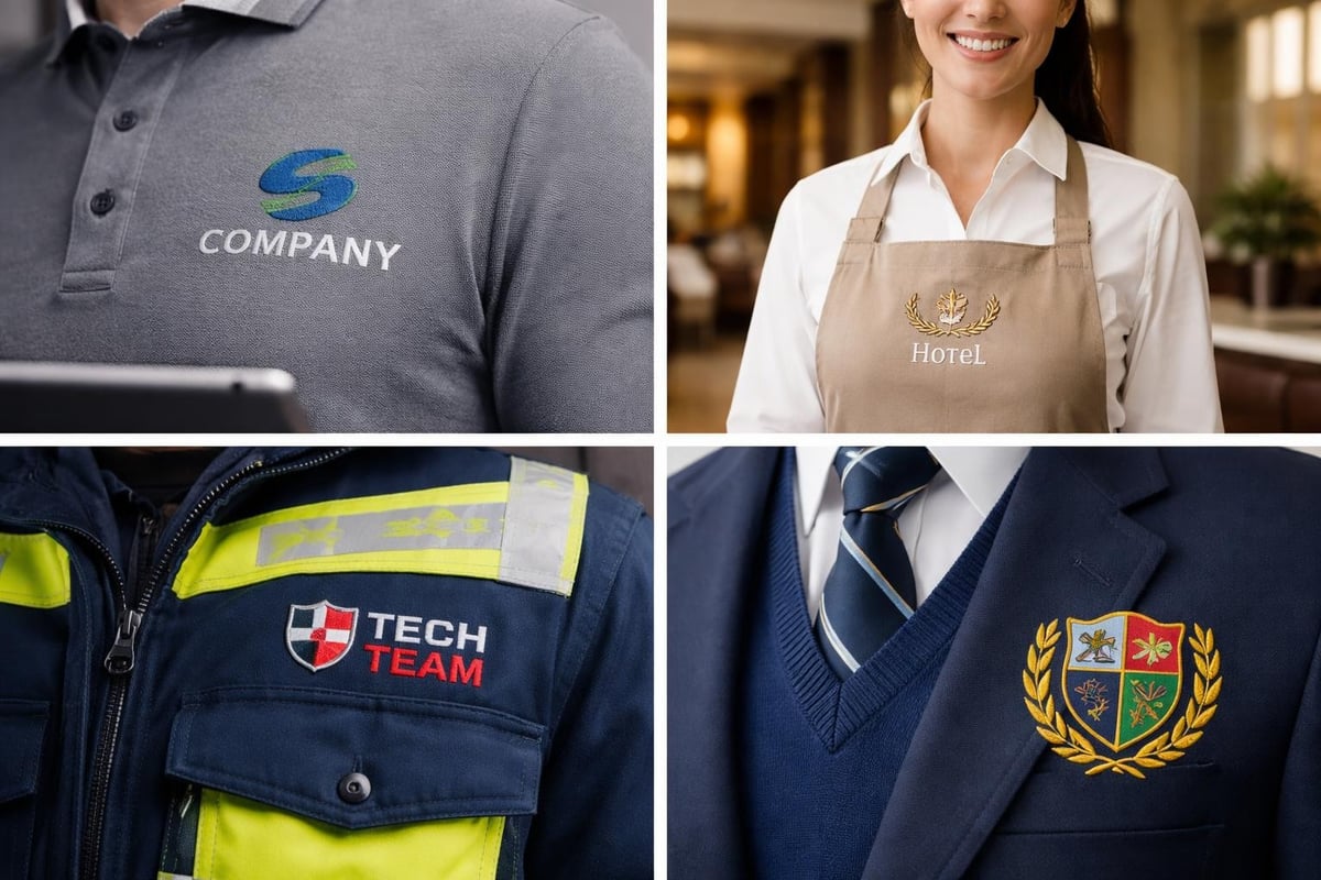 Corporate branding through embroidery