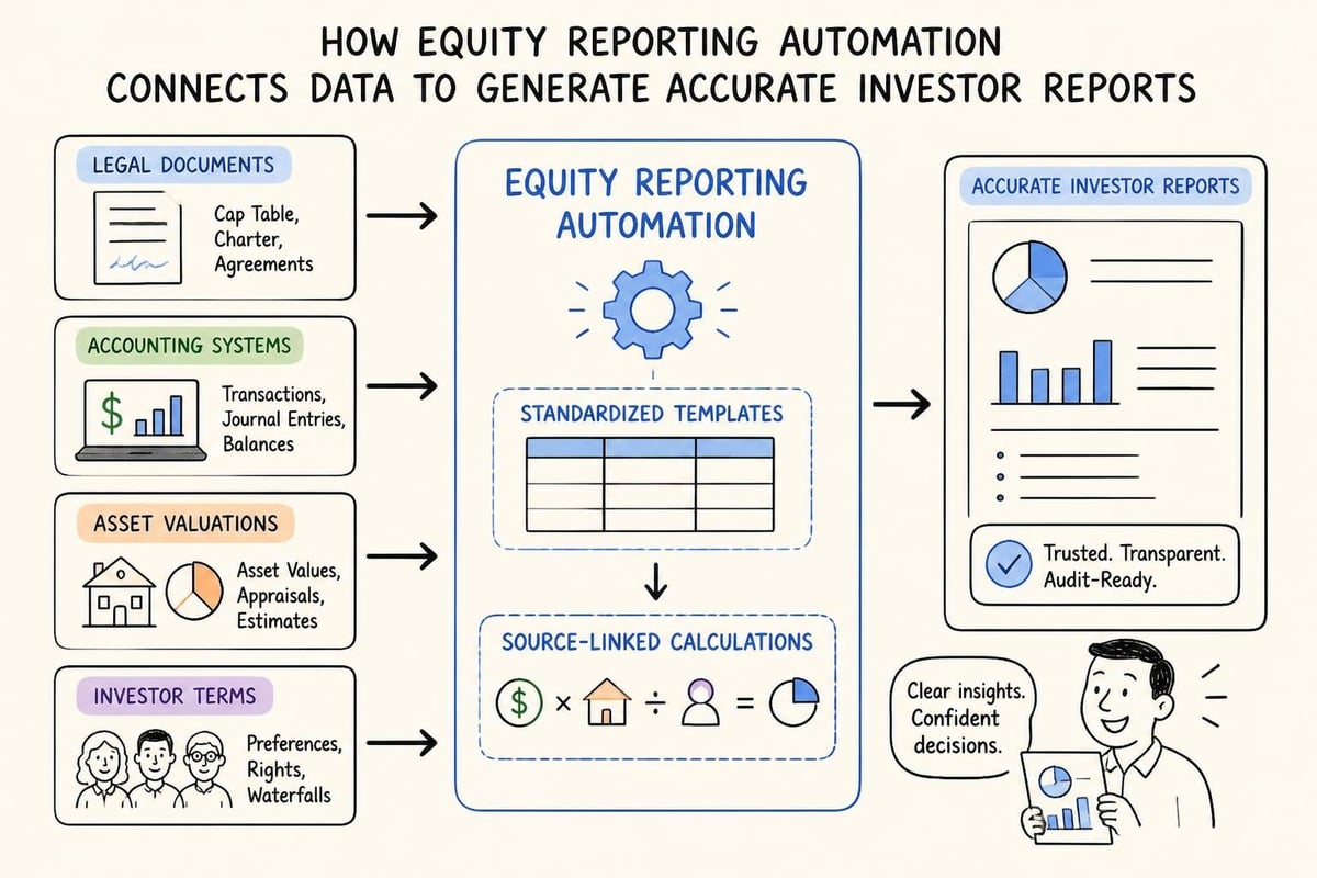 Automated equity reporting workflow