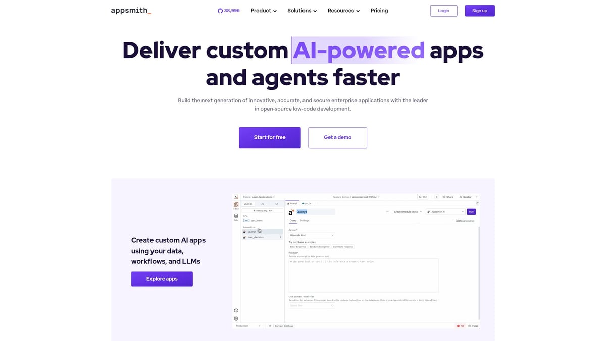 7 Leading Low Code AI Platform Solutions to Watch in 2026 - Appsmith