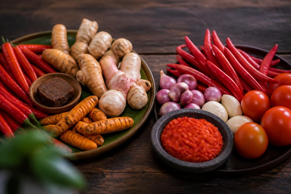 Perbandingan bumbu Bali vs bumbu balado