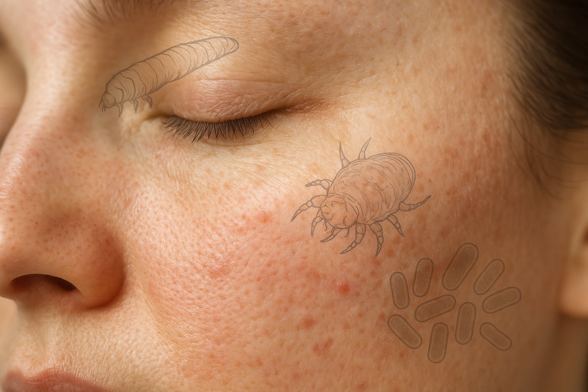 顔ダニ・常在菌と肌トラブルの関係