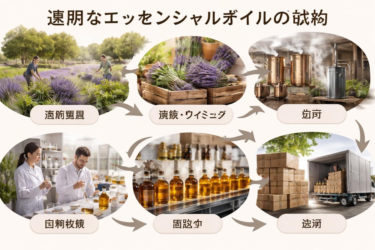 エッセンシャルオイルのサプライチェーン