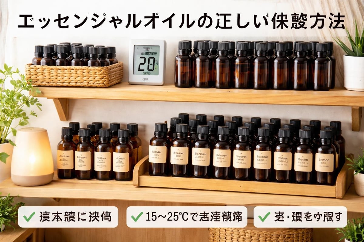 エッセンシャルオイルの正しい保管方法