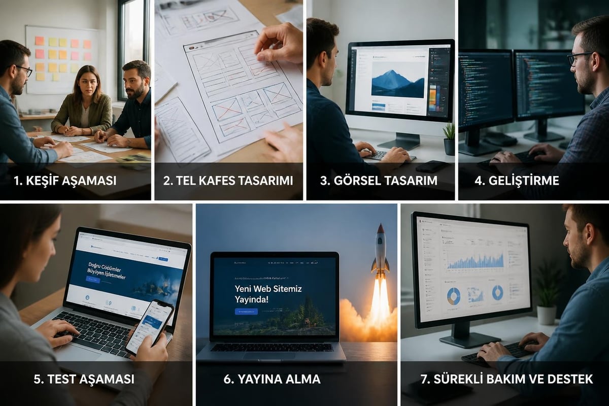 Web tasarım ajansı hizmet iş akışı